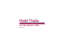 Tablet Screenshot of hotelthalia.at